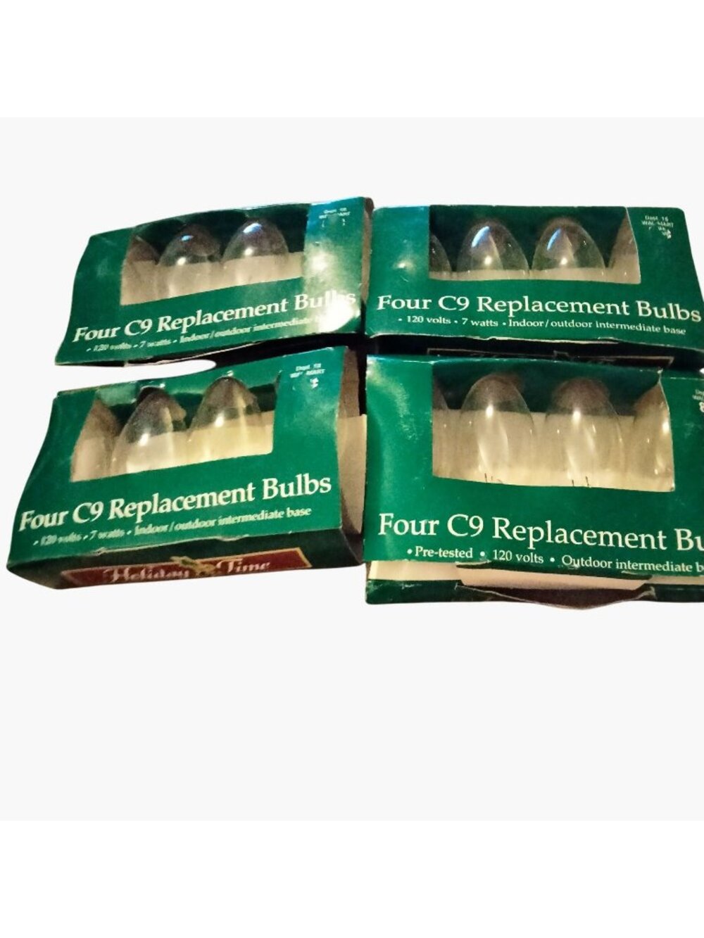 Four C9 Replacement Bulbs 7 Watts 120V Indoor Outdoor Lot 4